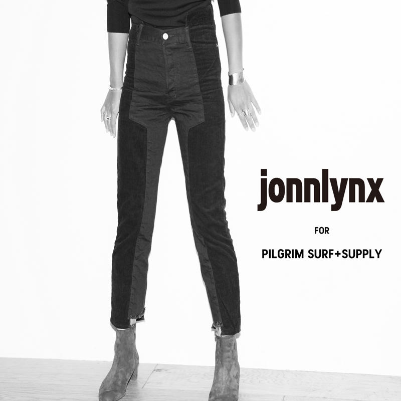 jonnlynx ジョンリンクス 再構築デニムパンツ ブラックデニムユニセックス
